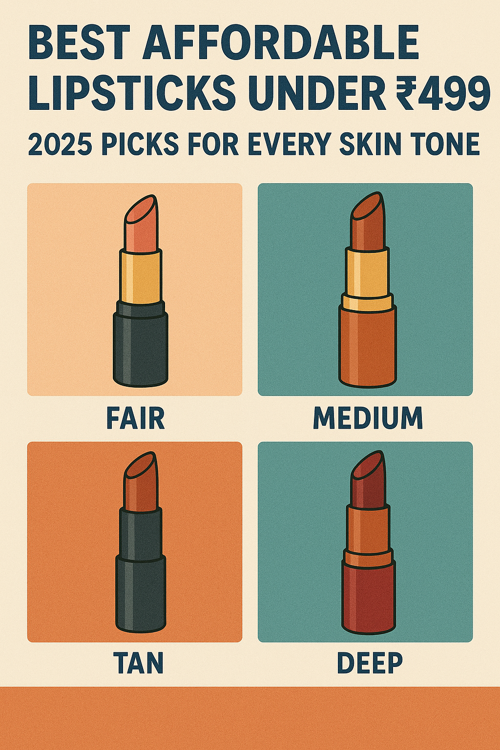 Best affordable lipsticks under 499 swatches on different skin tones