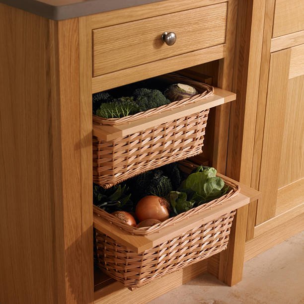 alt="Pull-Out Drawer Basket – Easy Access Storage"