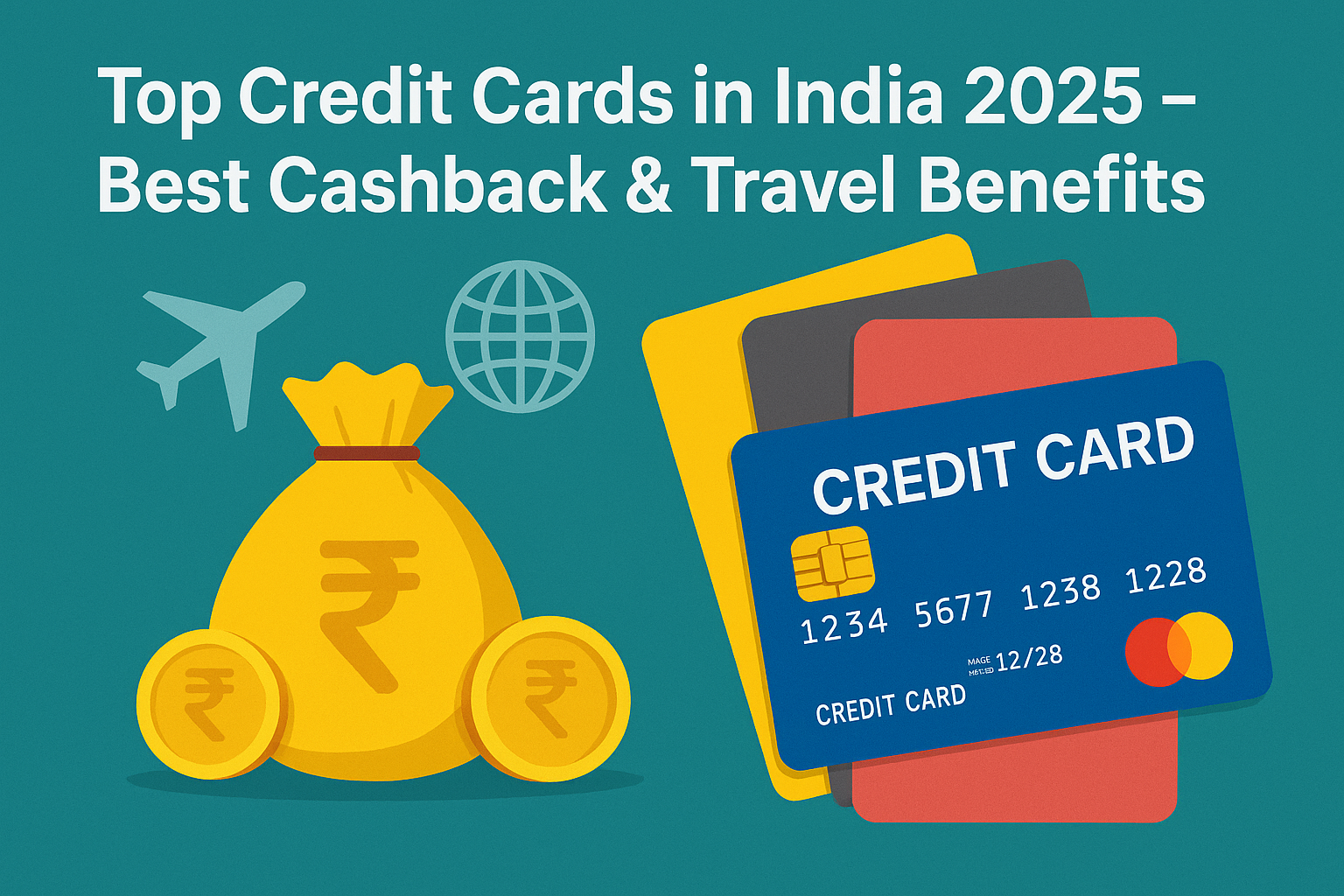 Best cashback and travel credit cards in India 2025 with rewards comparison chart